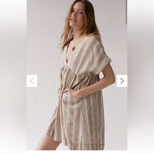 UO Serendipity Linen Babydoll Dress